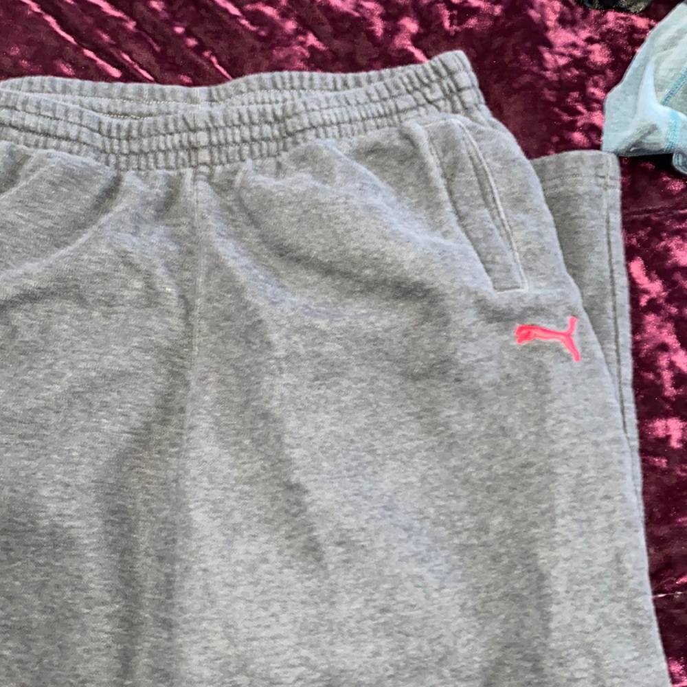 Puma grey sweat pants